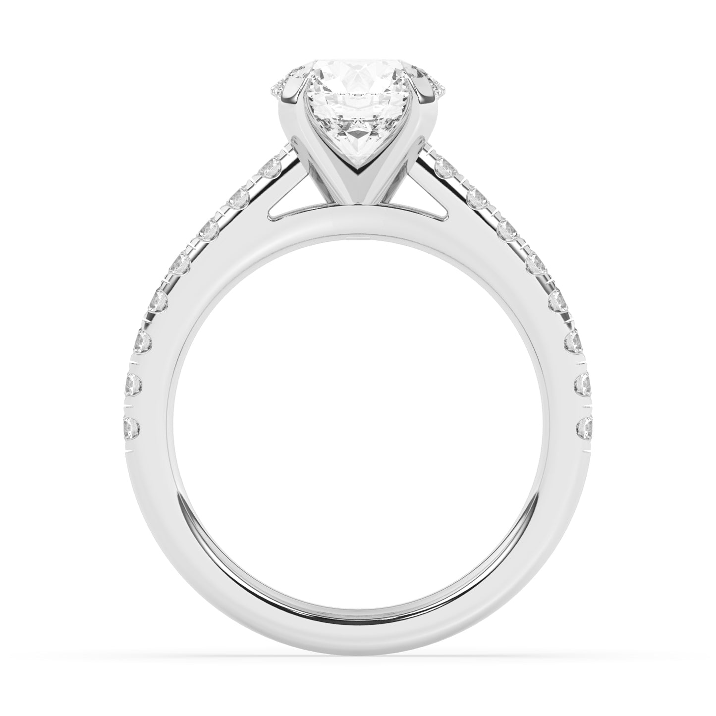 Peg Head Engagement Ring 0.50 ctw