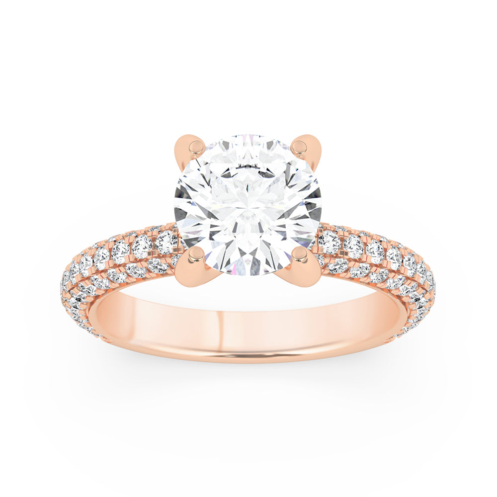 Diamond on Prong Engagement Ring 1.0 ctw