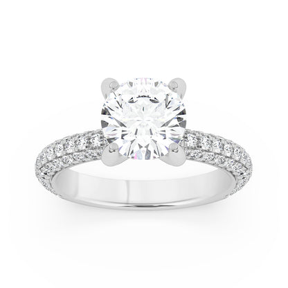 Diamond on Prong Engagement Ring 1.0 ctw