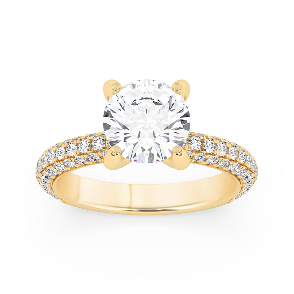 Diamond on Prong Engagement Ring 1.0 ctw