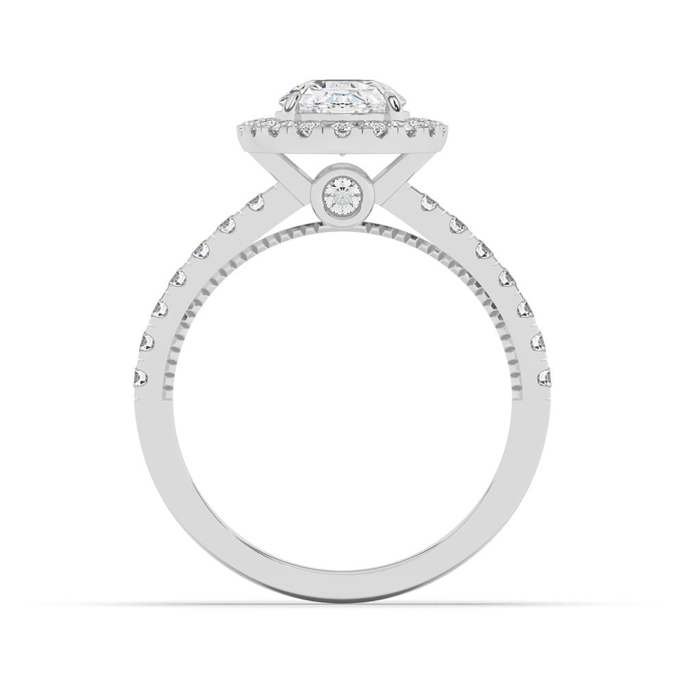 Classic Halo Engagement Ring for 0.60 ctw