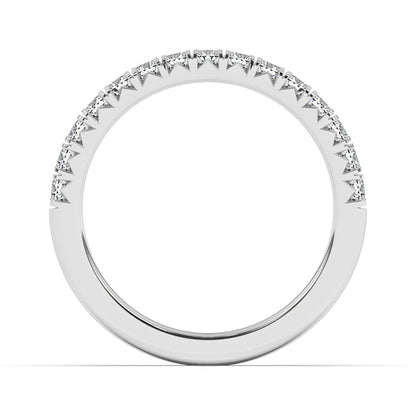 French Pave Wedding Band 0.50 ctw