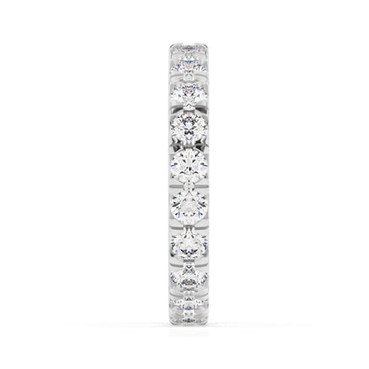 Round Eternity French Pave Ring 0.10