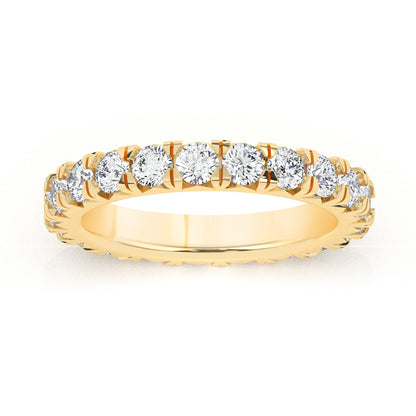 Round Eternity French Pave Ring 0.10