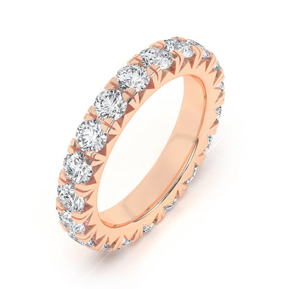 Round Eternity French Pave Ring 0.15