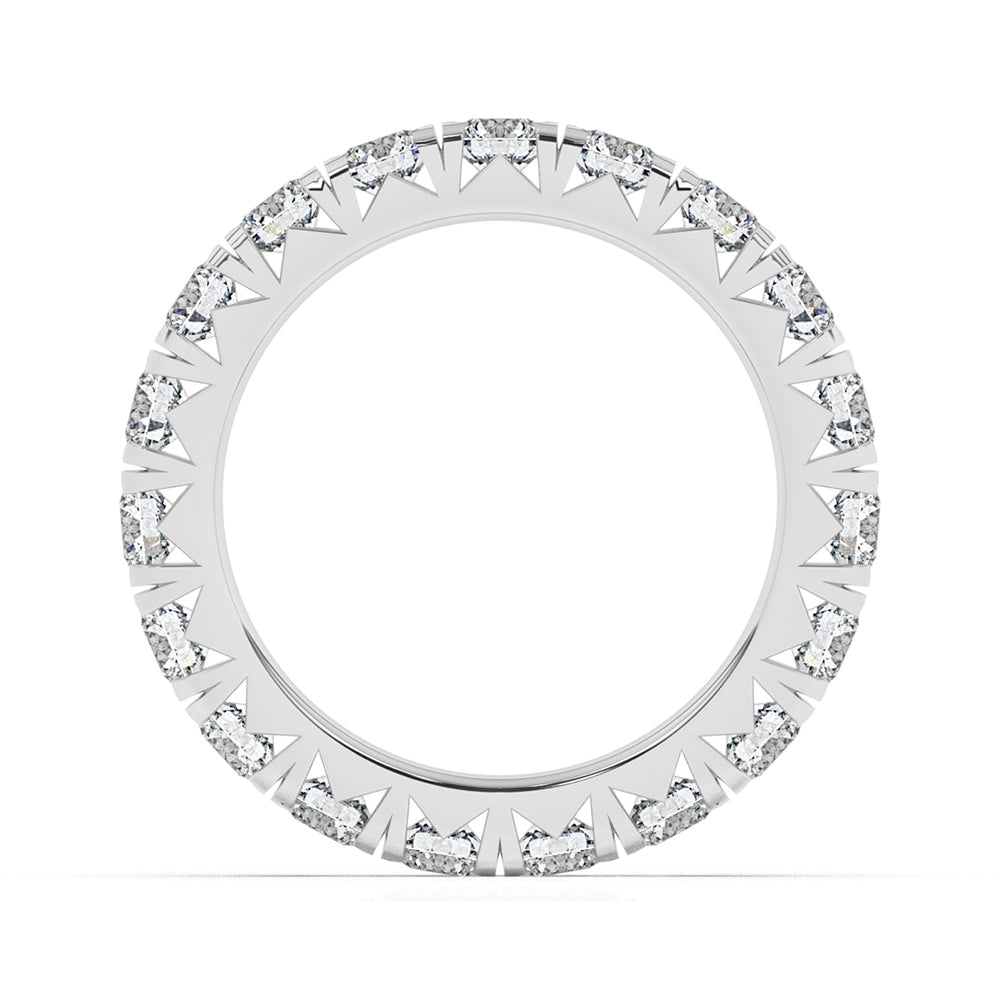 Round Eternity French Pave Ring 0.15