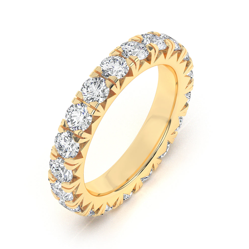 Round Eternity French Pave Ring 0.15