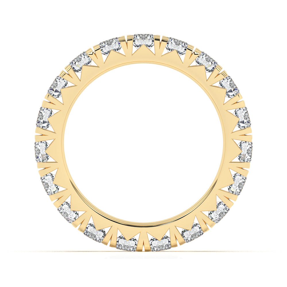 Round Eternity French Pave Ring 0.15