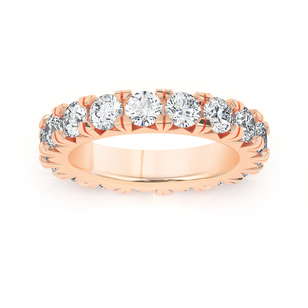 Round Eternity French Pave Ring 0.25