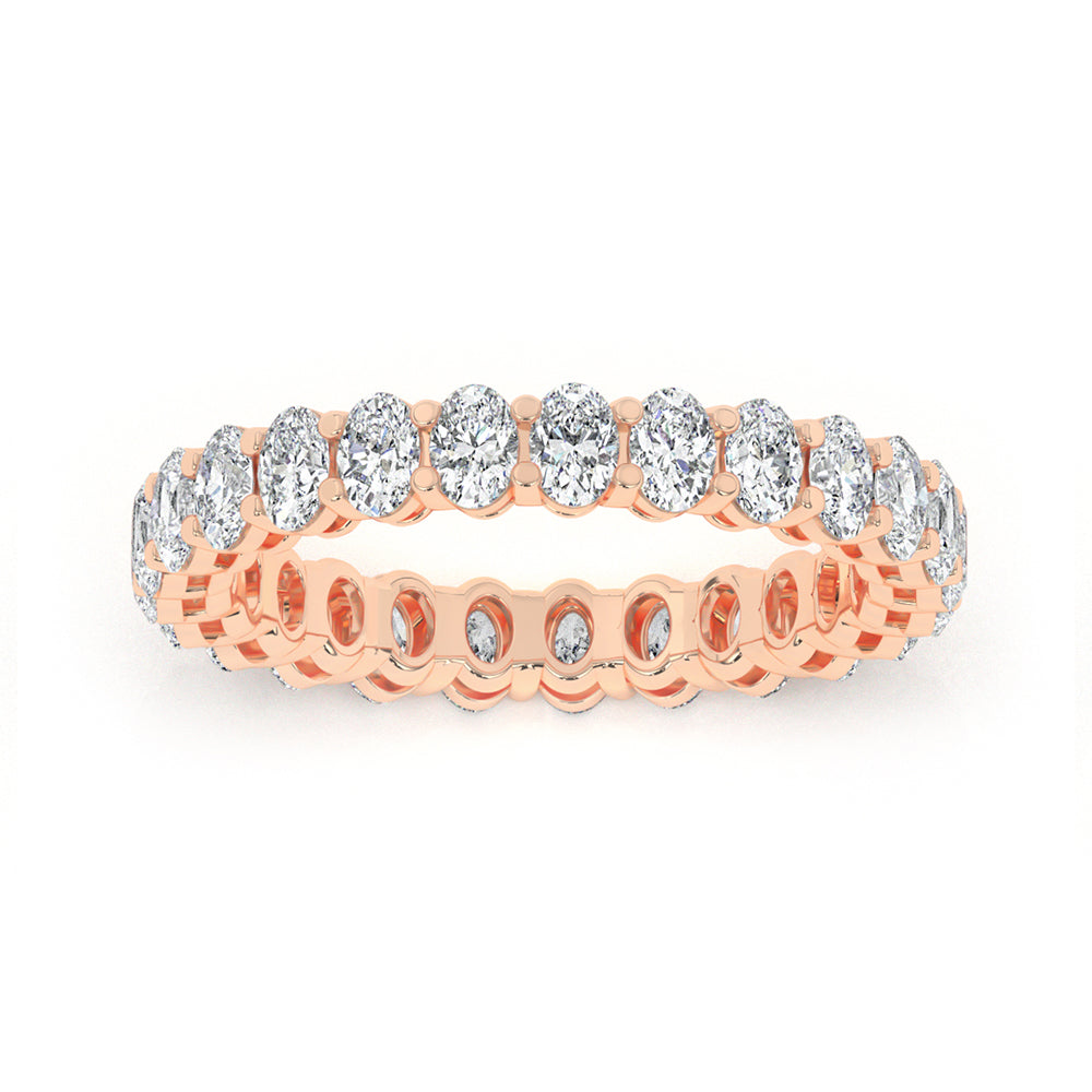 Oval Eternity Gallery Ring 0.10