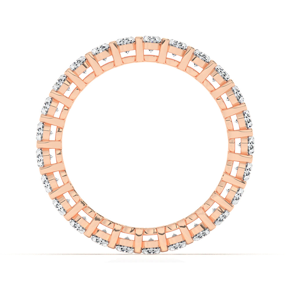 Oval Eternity Gallery Ring 0.10