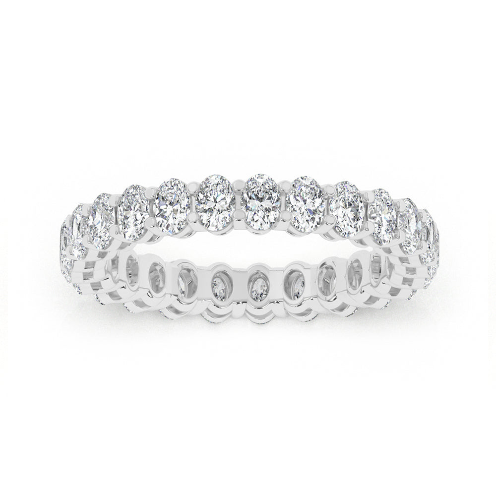 Oval Eternity Gallery Ring 0.10