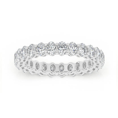 Oval Eternity Gallery Ring 0.10