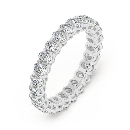 Oval Eternity Gallery Ring 0.10