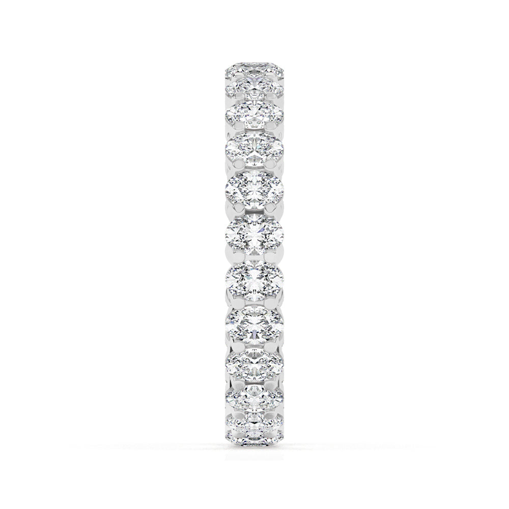 Oval Eternity Gallery Ring 0.10