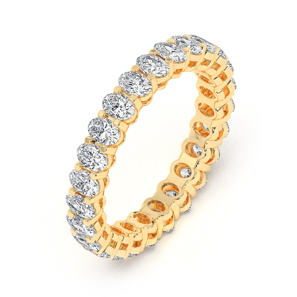 Oval Eternity Gallery Ring 0.10