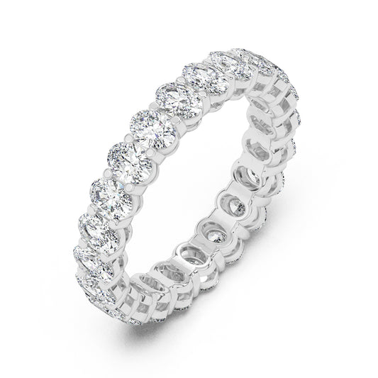 Oval Eternity Gallery Ring 0.15