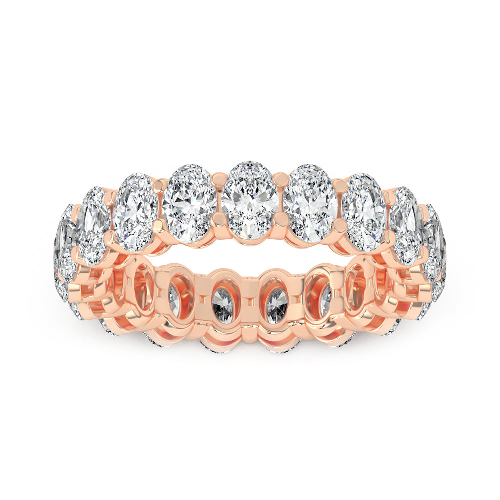 Oval Eternity Gallery Ring 0.25