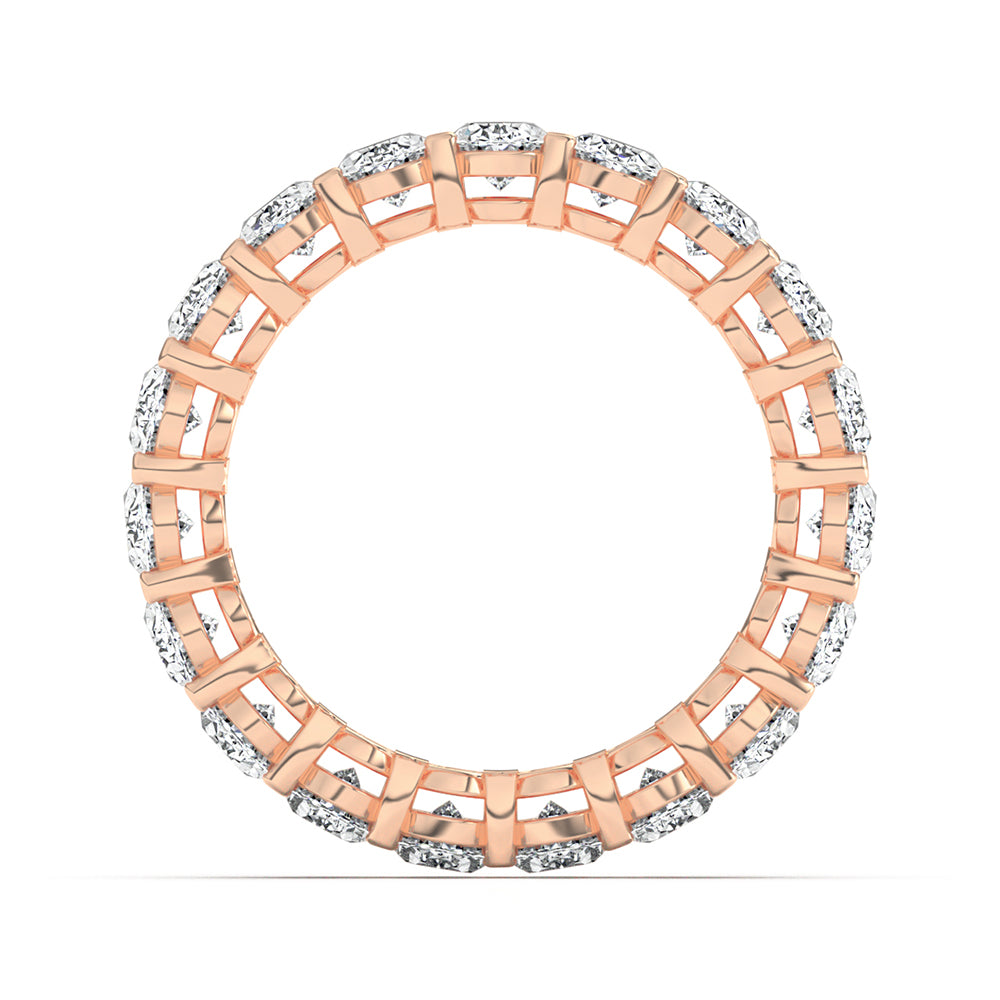 Oval Eternity Gallery Ring 0.25