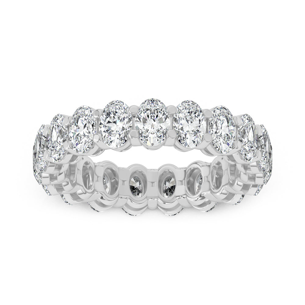 Oval Eternity Gallery Ring 0.25