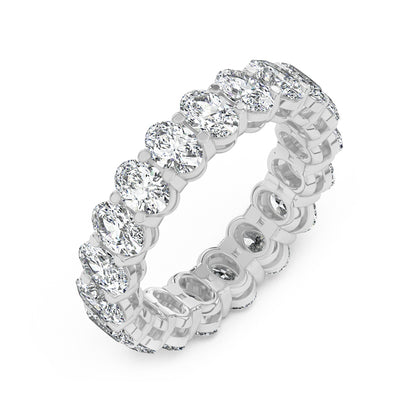 Oval Eternity Gallery Ring 0.25