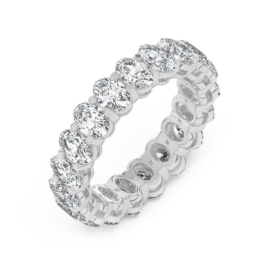 Oval Eternity Gallery Ring 0.25