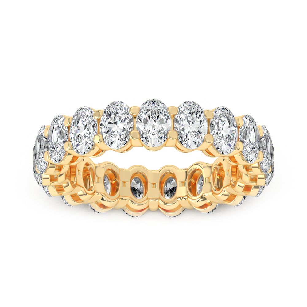 Oval Eternity Gallery Ring 0.25