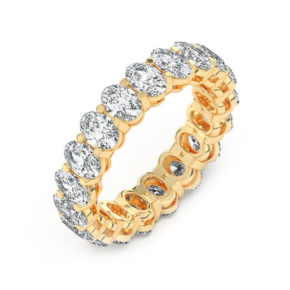 Oval Eternity Gallery Ring 0.25