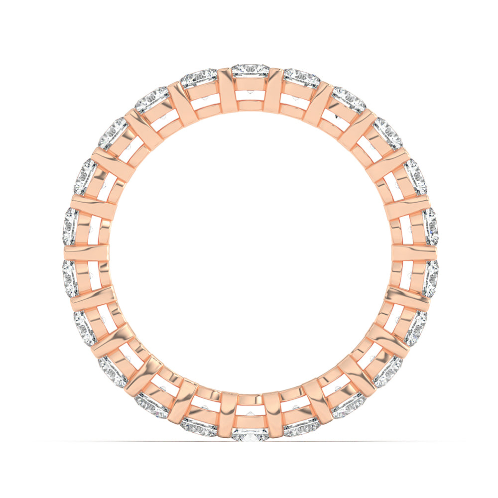 Round Eternity Gallery Ring 0.10