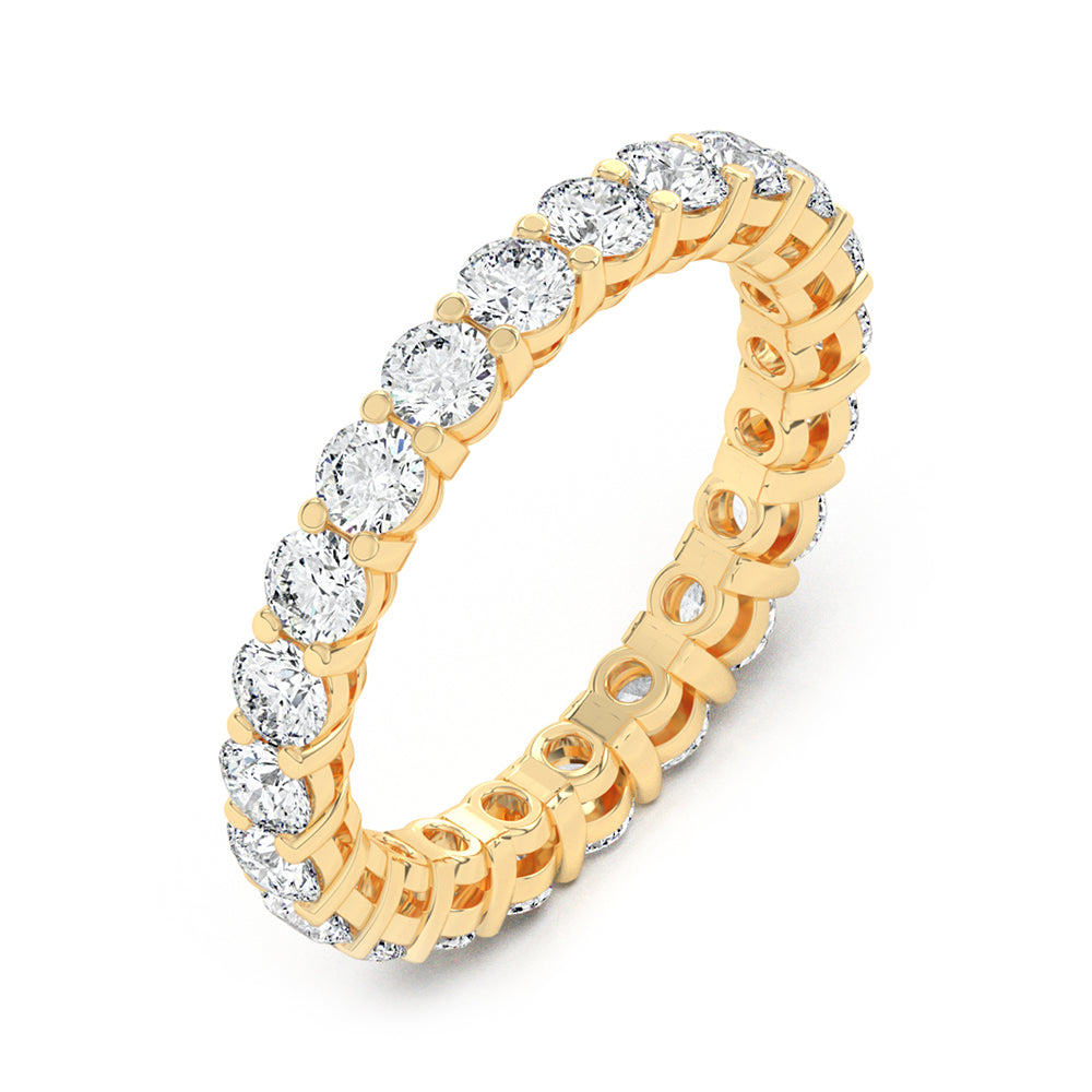 Round Eternity Gallery Ring 0.10