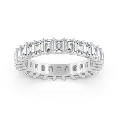 Emerald Eternity Gallery Ring 0.15