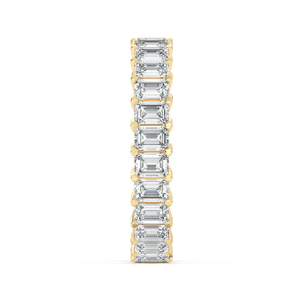 Emerald Eternity Gallery Ring 0.15