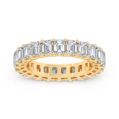 Emerald Eternity Gallery Ring 0.25