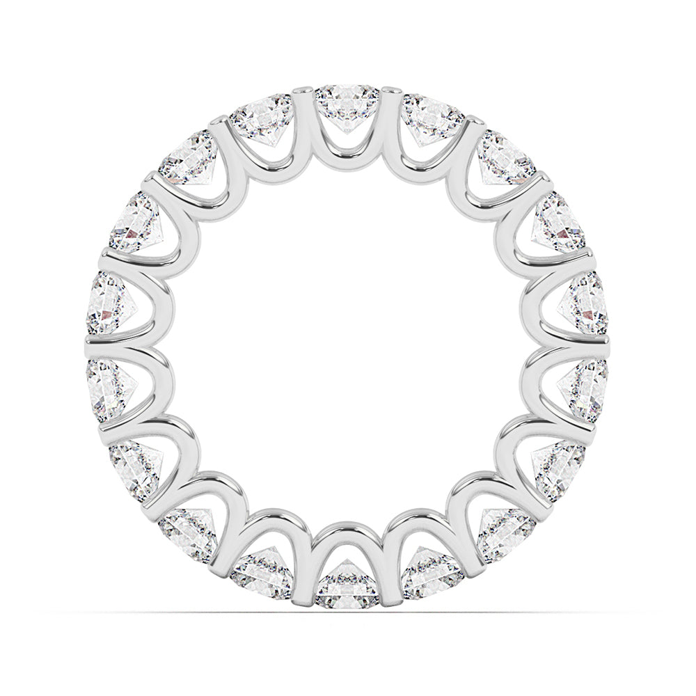 Round Eternity U Prong Ring 0.25