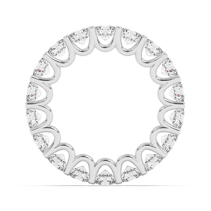 Round Eternity U Prong Ring 0.25