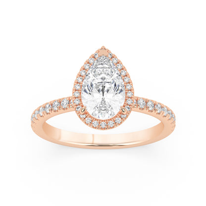 Halo Diamonds Engagement Ring 0.4 ctw