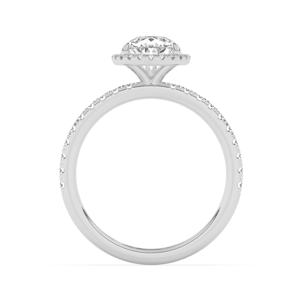 Halo Diamonds Engagement Ring 0.4 ctw