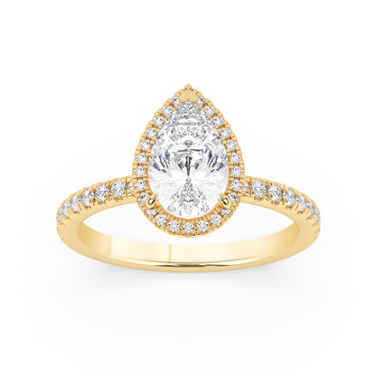 Halo Diamonds Engagement Ring 0.4 ctw