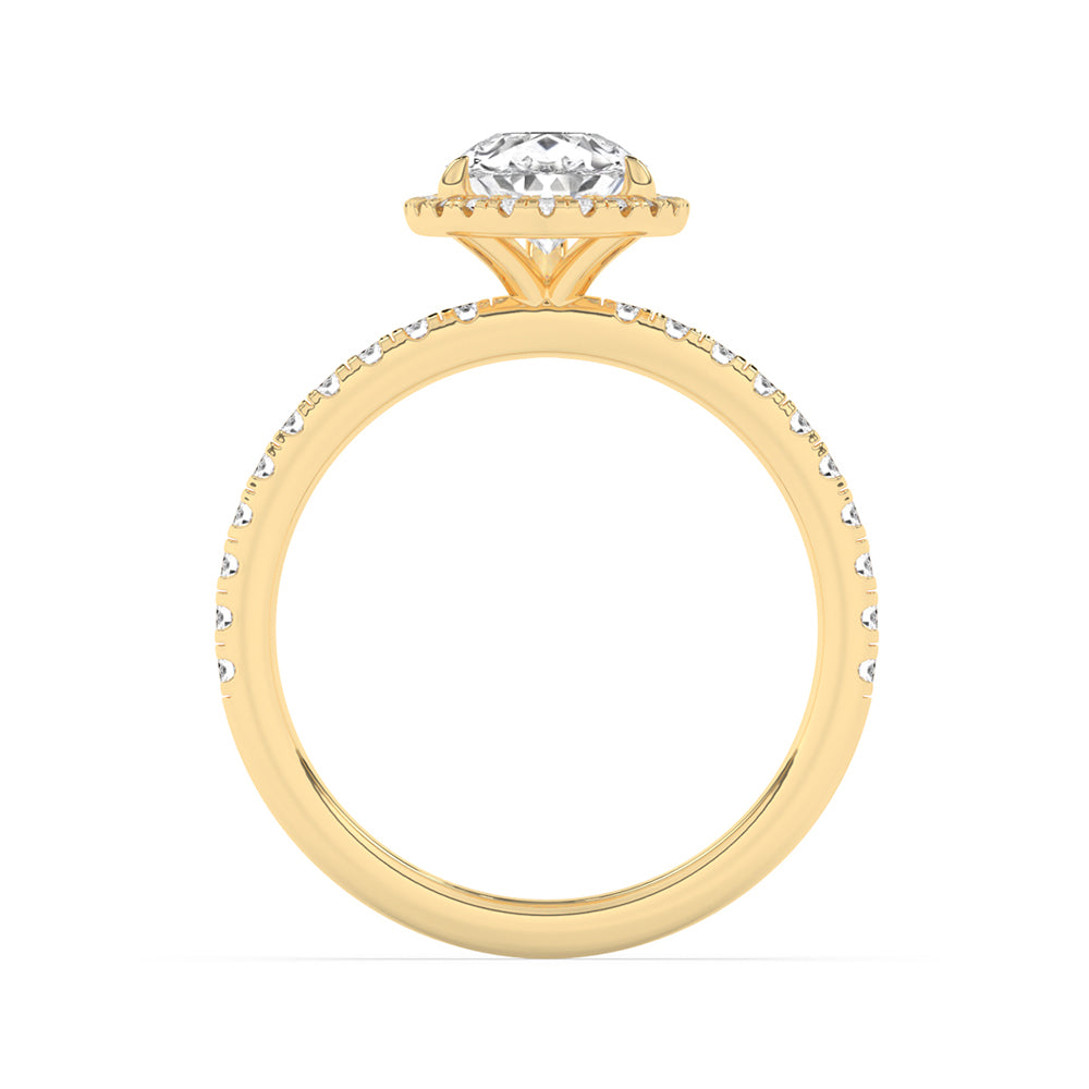 Halo Diamonds Engagement Ring 0.4 ctw