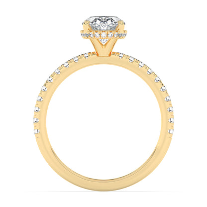 Hidden Halo Engagement Ring 0.40 ctw