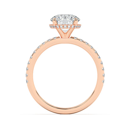 Hidden Halo Engagement Ring 0.40 ctw