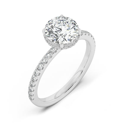 Hidden Halo Engagement Ring 0.40 ctw