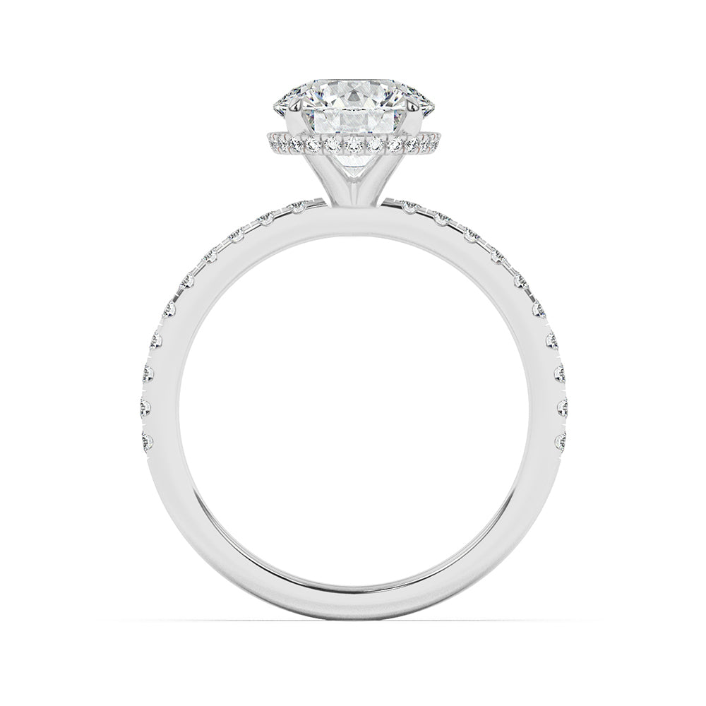 Hidden Halo Engagement Ring 0.40 ctw