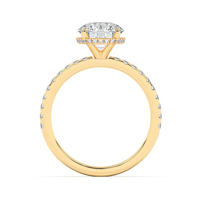 Hidden Halo Engagement Ring 0.40 ctw