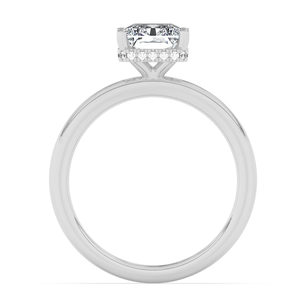 Hidden Halo Engagement Ring 0.10 ctw