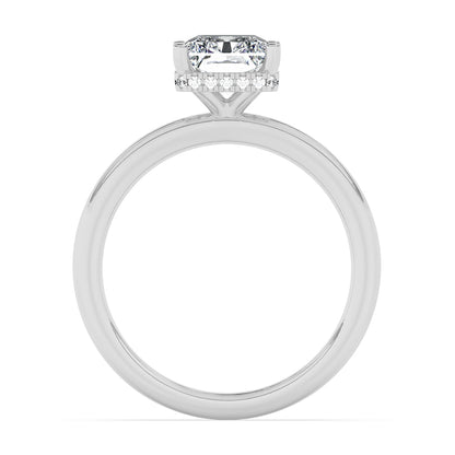 Hidden Halo Engagement Ring 0.10 ctw