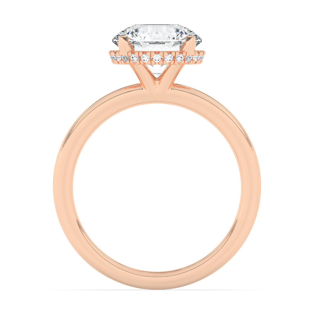 Hidden Halo Engagement Ring 0.10 ctw