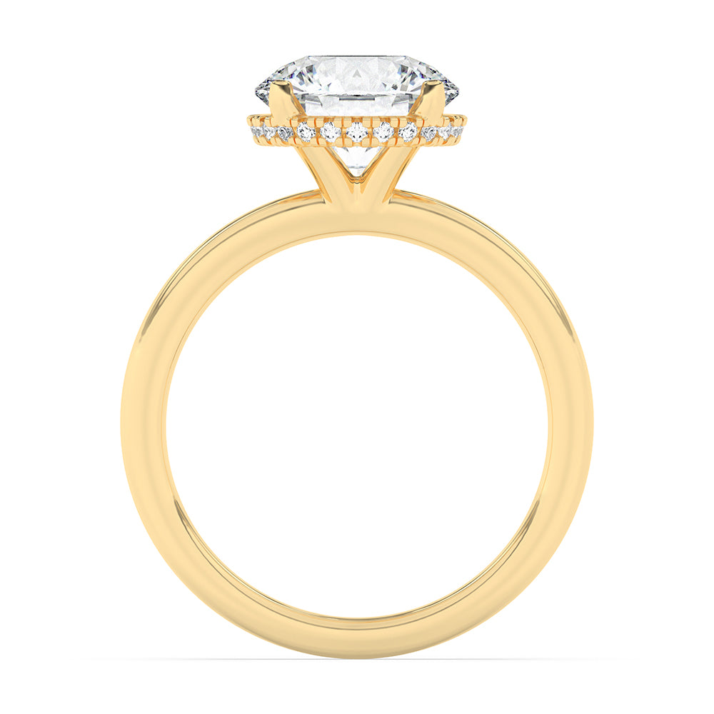 Hidden Halo Engagement Ring 0.10 ctw