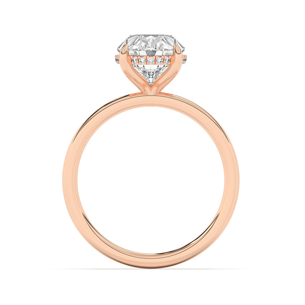 Hidden Halo Engagement Ring 0.10 ctw