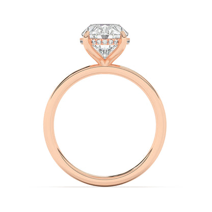 Hidden Halo Engagement Ring 0.10 ctw